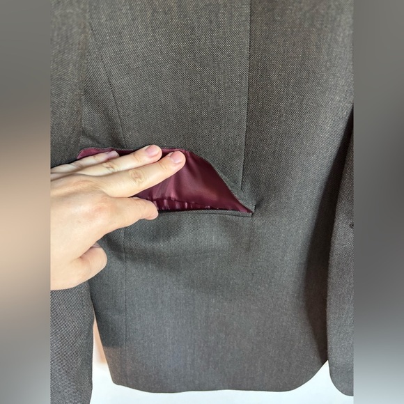 New Club Room Men's Classic-Fit Stretch Suit Blazer Jacket Size 42 L Brown - Picture 4 of 16